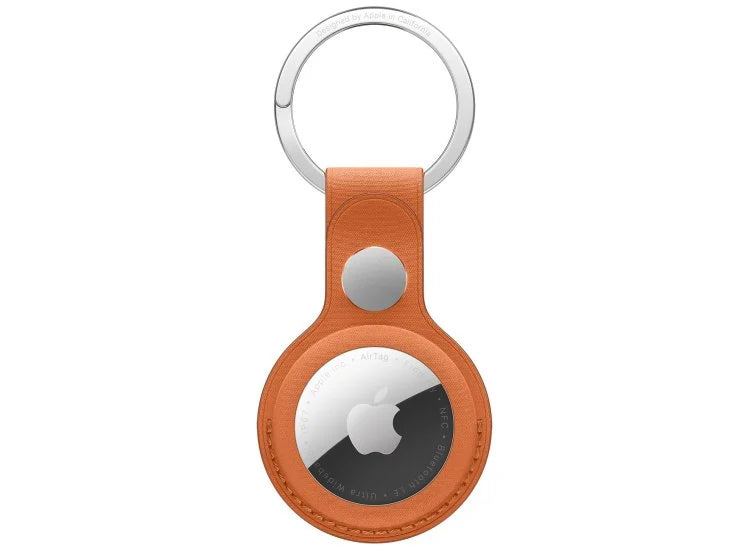 Apple AirTag FineWoven Key Ring in Fox Orange - MGFY4ZM/A