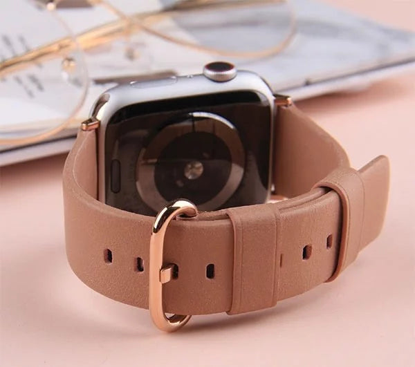 Uniq Mondain Apple watch 4 Genuine Leather strap 44mm – Sand Beige