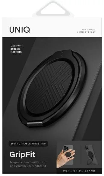 UNIQ Gripfit 360 Magnetic Mount&Kickstand Magnetic Holder black/midnight black