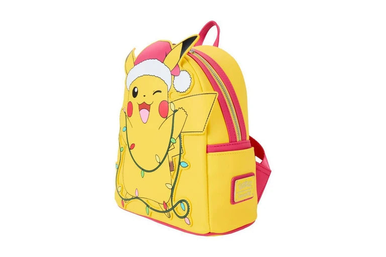 Loungefly Leather: Pokémon Holiday Pikachu Mini Backpack