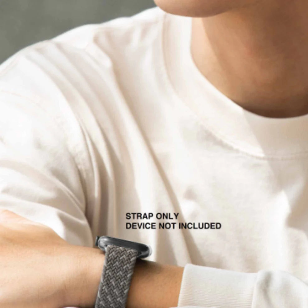 حزام UNIQ Aspen Apple Watch مقاس 44/42/45 مم مضفر DE obsidian Blue