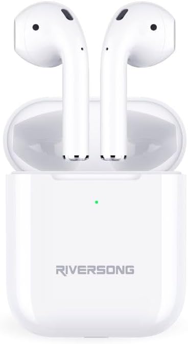 Riversong Airfly L2 True Wireless Stereo Earbuds – ENC, 30H Playtime, Touch Control, Sweatproof – White