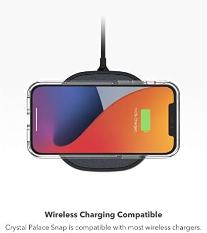 جراب GEAR4 ZAGG Crystal Palace Snap - حماية من الصدمات شفافة للغاية مع توافق MagSafe لجهاز Apple iPhone 13 - شفاف 