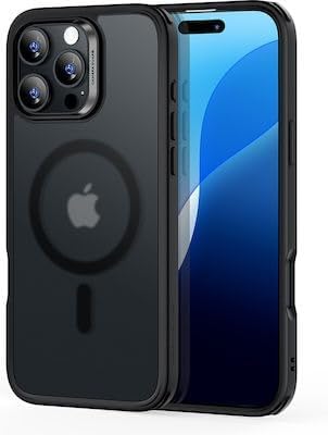 جراب ESR Halolock Classic Hybrid MagSafe لهاتف iPhone 16 Pro بلون أسود غير لامع