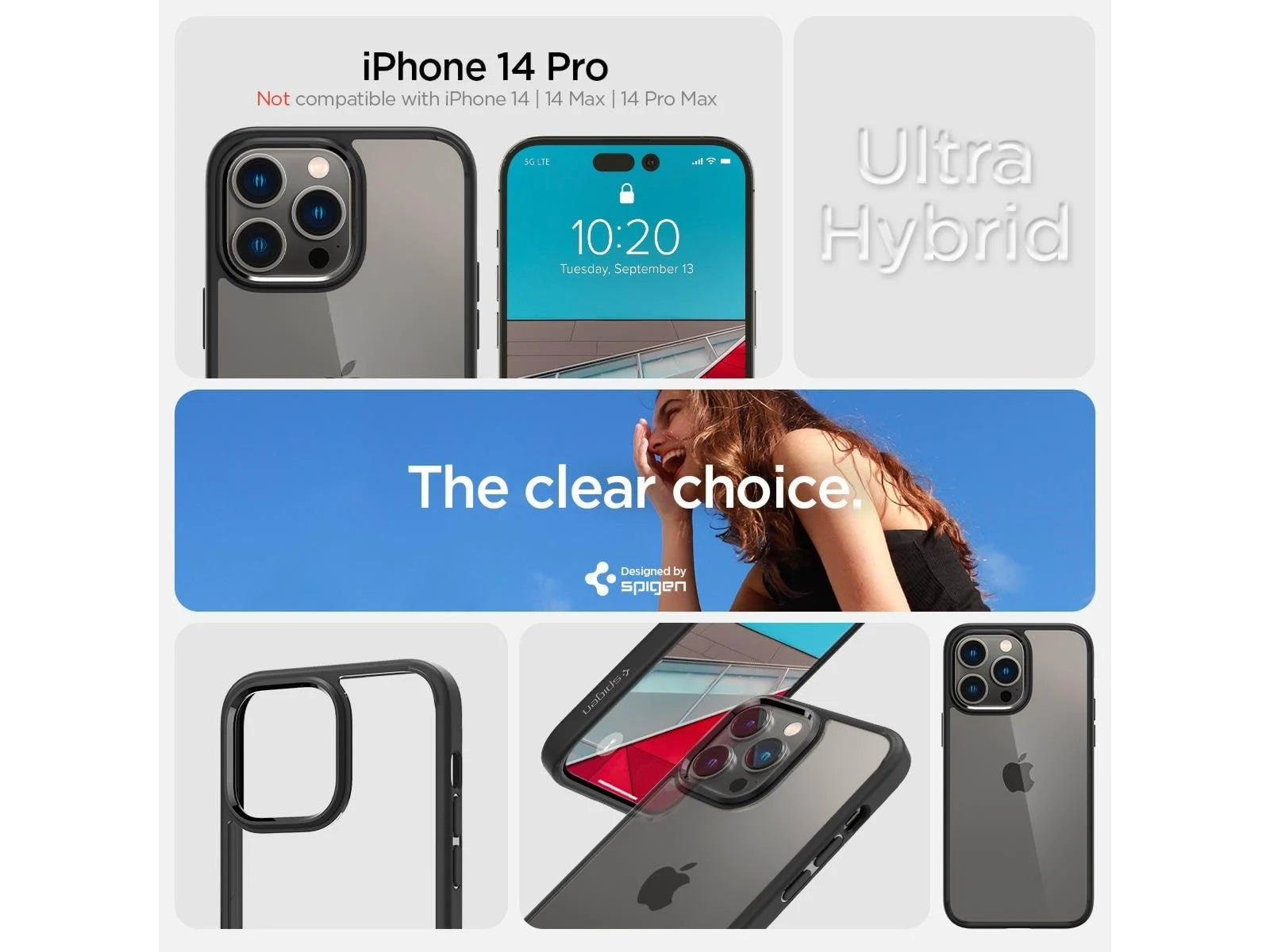 Spigen Case for iPhone 14 Pro(6.1)-Matte Black