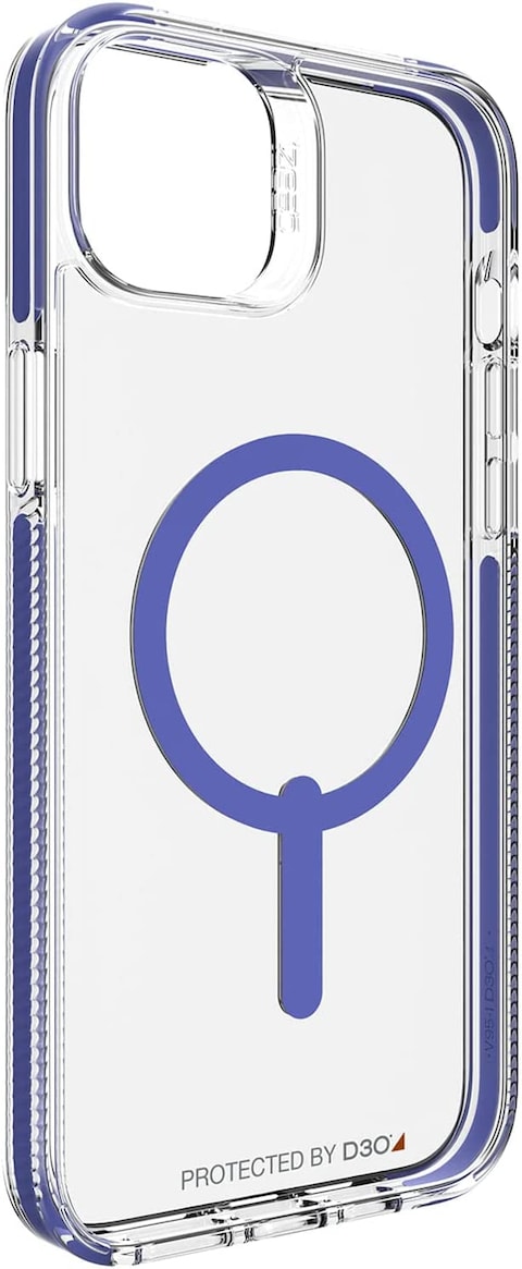 غطاء Gear4 Santa Cruz Snap مصمم لهاتف iPhone 14 متوافق مع MagSafe مع حماية D3O من الصدمات حتى 13 قدمًا / 4 أمتار - بنفسجي فاتح