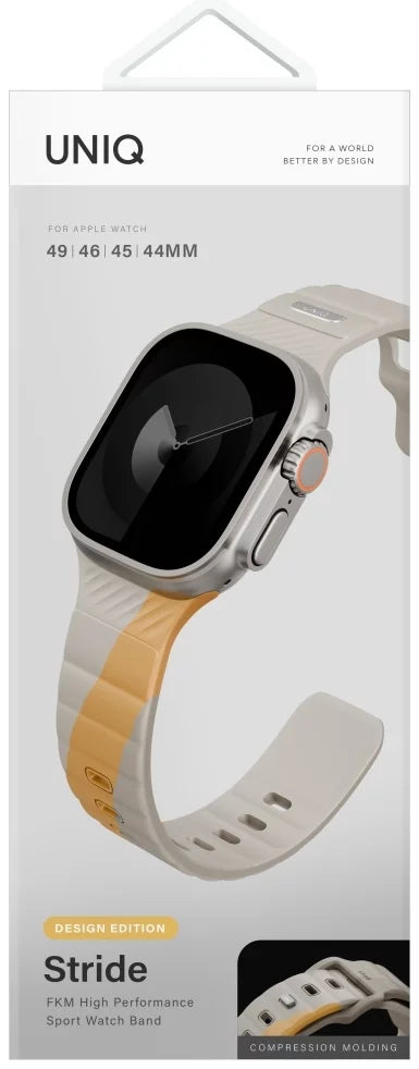 UNIQ Strap Stride De Rubber for Apple Watch 49/46/45/44mm beige
