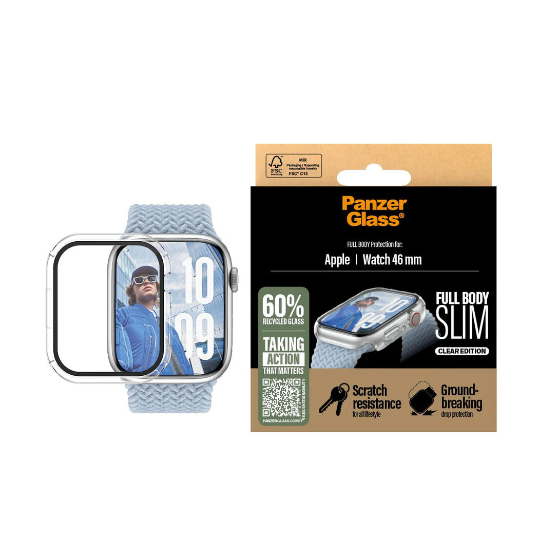 PG Apple Watch 46MM Full Body Transparent Slim Case Clear