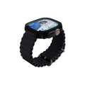 واقي شاشة PanzerGlass® Snappie كامل الجسم رفيع أسود اللون لساعة Apple Watch Ultra 2 (49 مم)