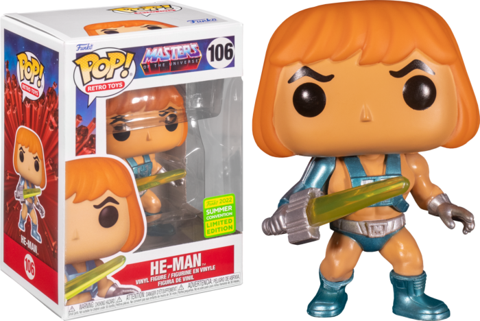 Pop! Animation: Masters of the Universe – Laser Power He‑Man (SDCC 2022 Exclusive)