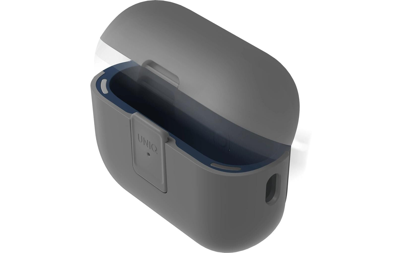 UNIQ CLYDE AIRPODS PRO 2ND GEN LOCK CASE - GREY (CHALK GREY/MARINE BLUE)