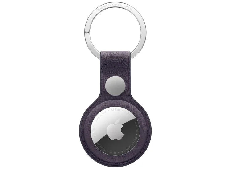 Apple AirTag FineWoven Key Ring in Midnight Purple - MGG04ZM/A