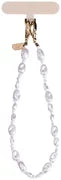 UNIQ Coehl Perla Handstrap universal hand phone strap white pearl