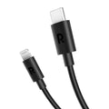 كابل RAVPower RP-CB1020 من النوع C إلى Lightning - 2 متر، TPE، أسود