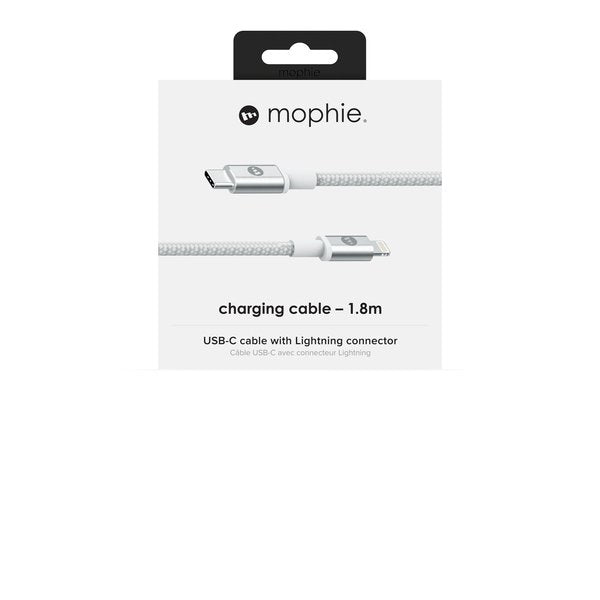 Mophie Charge & Sync USB-C - Lightning - cable, 1.8 m, White