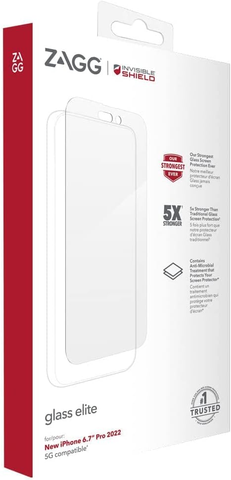 واقي شاشة زاج إنفيزيبل شيلد جلاس-إليت لجهاز أبل آيفون 14 برو ماكس 