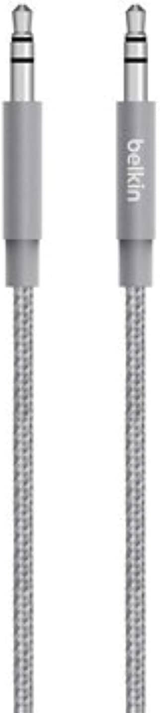 كابل Belkin MiXiT Metallic Aux/Auxiliary، بطول 4 أقدام