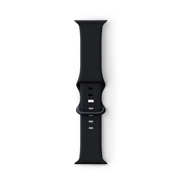 Epico Apple Watch 42/44/45 mm - silicone band, Black