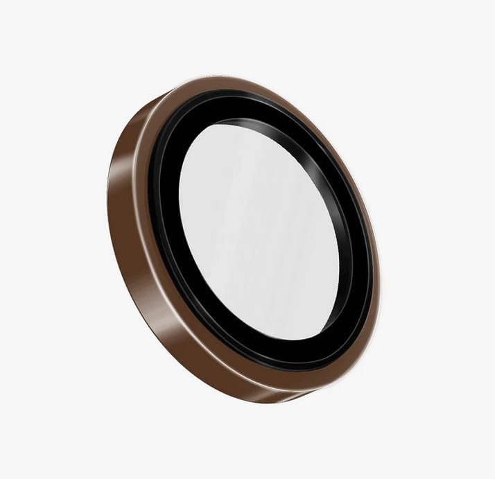 UNIQ Optix iPhone 16 Pro 6.3/Pro 6.9 (2024) Stainless Steel Frame Sapphire Camera Lens Protector – Gilded Gold