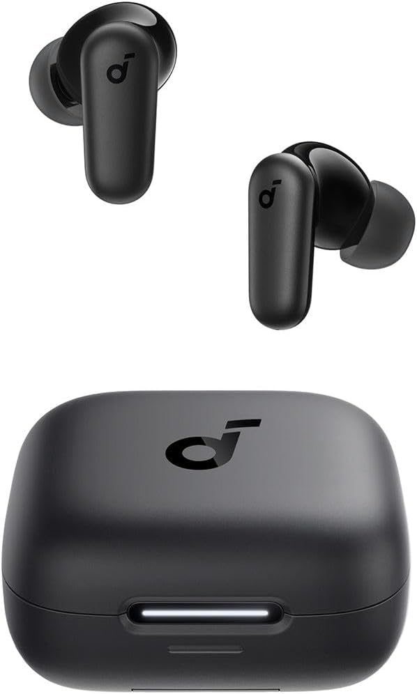Soundcore by Anker R50i NC Wireless Bluetooth Earphones, Powerful and Smart Noise Cancelling, Powerful Bass, 45 Hours Playtime Black
