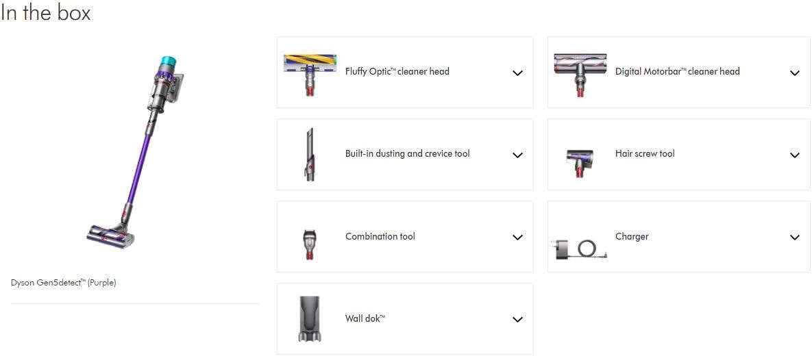 Dyson Gen5detect Iron Purple Cordless Vacuum Cleaner