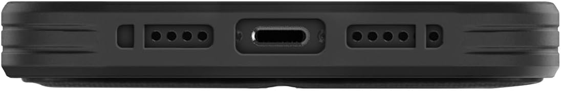 جراب UNIQ Transforma لهاتف iPhone 15 Pro Max 6.7 بوصة مع خاصية الشحن Magclick باللون الأسود (UNIQ-IP6.7P(2023)-TRSFMBLK)