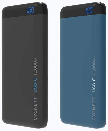 باور بانك سيجنت تشارج أب برو، 10000 مللي أمبير/ساعة، 18 واط، بمنفذ USB-C، لون أزرق مخضر