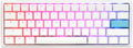 Ducky One 2 Mini RGB Mechanical Keyboard – Cherry MX Silent Red, White Case, PBT Keycaps