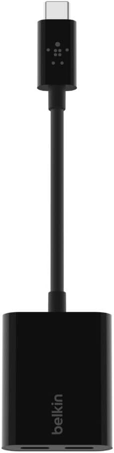Belkin Mobile Device USB-C Audio + USB-C Adapter Charger Indoor Black