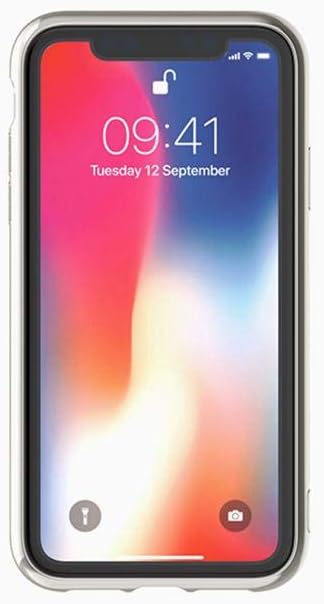 جراب Cygnett Ozone 9H الواقي المصنوع من الزجاج المقوى باللون الفضي - غطاء صلب ممتص للصدمات لهاتف iPhone Xs Max