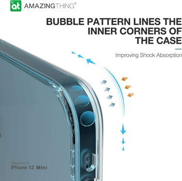 جراب/غطاء Amazing Thing OUTRE المقاوم للسقوط والمضاد للميكروبات لهاتف iPhone 12 Mini (5.4 بوصة) - أزرق ألاسكي