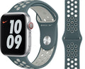 حزام Nike Sport Band الرسمي لساعة Apple Watch مقاس 42 مم / 44 مم / 45 مم / 49 مم - Hasta / فضي فاتح