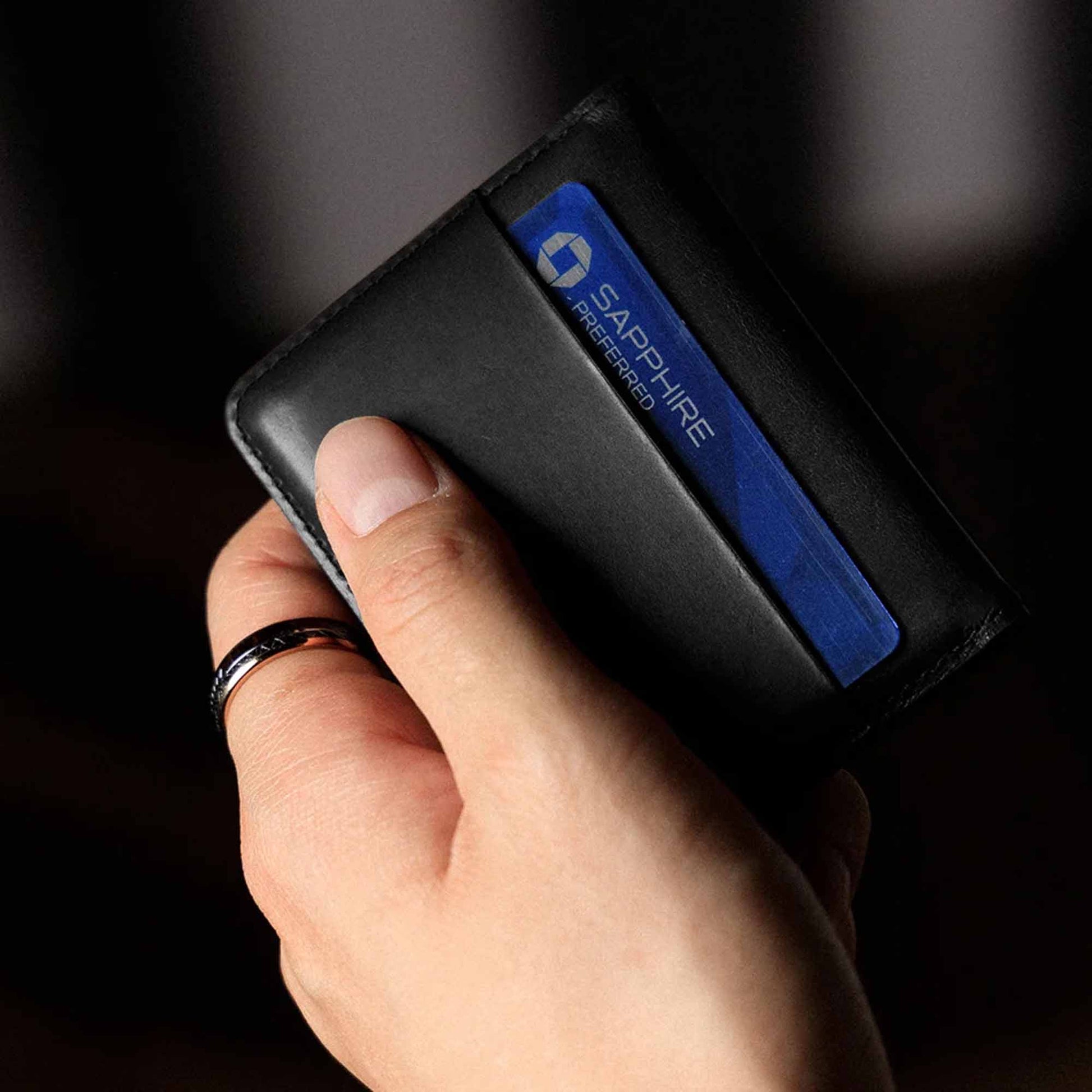 Nomad Horween Card Wallet Plus - Black