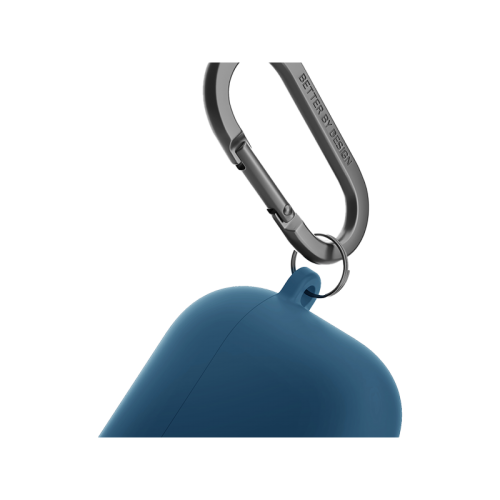 جراب يونيك نيكسو أكتيف هايبرد من السيليكون لسماعات إيربودز الجيل الرابع مع خطافات أذن رياضية - أزرق باسيفيك