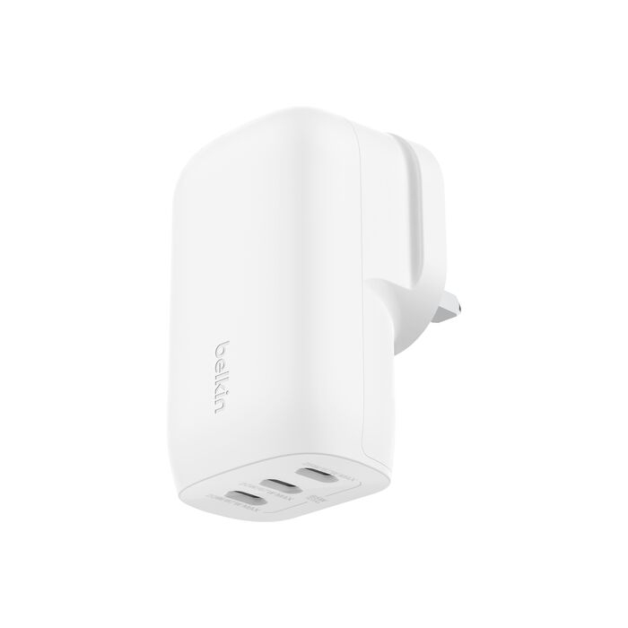 Belkin Boost Charge 3-Port USB-C Wall Charger with PPS 67W White