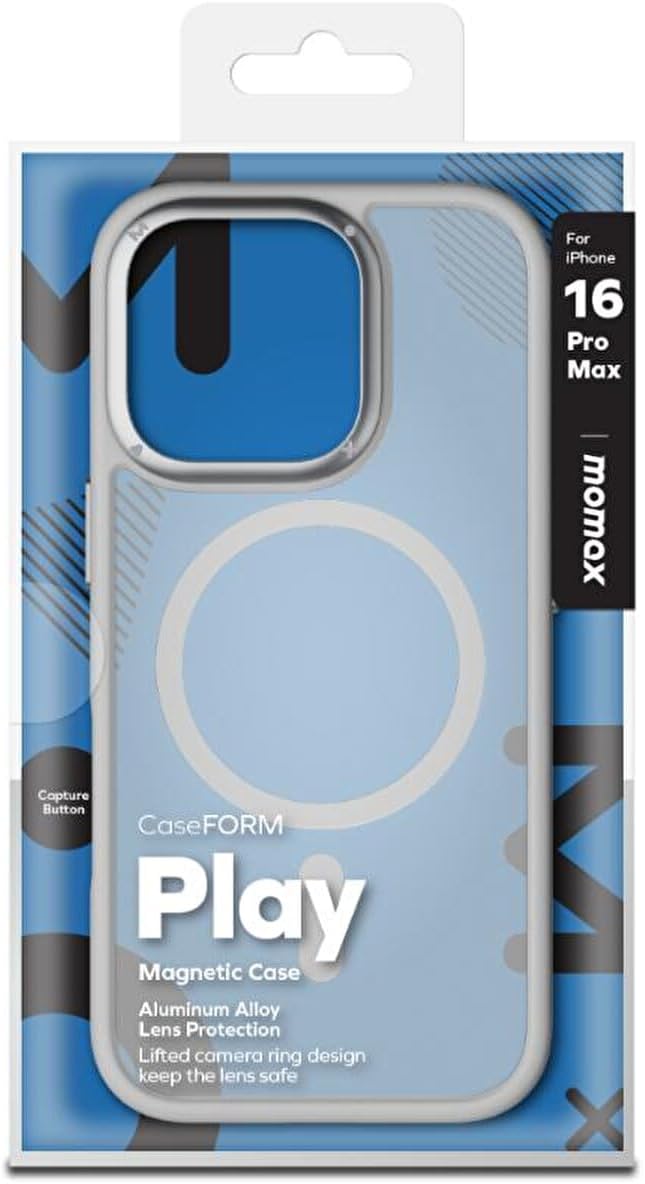 Momax iPhone 16 Pro Max Play Magsafe Kılıf - Gri