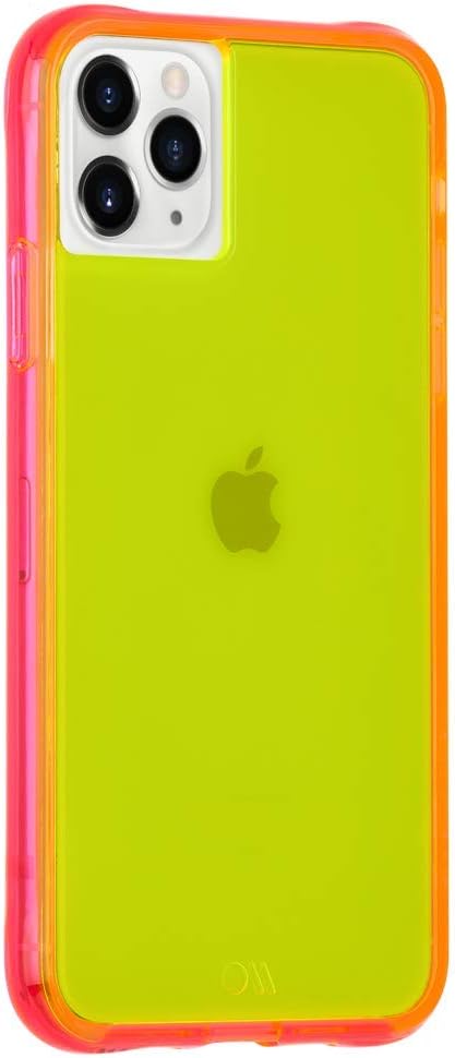 Case-Mate - Tough NEON - جراب لهاتف iPhone 11 Pro - 5.8 بوصة - أصفر/وردي نيون