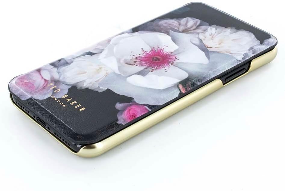 Ted Baker - Mirror Folio Case for iPhone X- NALIBISE - Chelsea Black