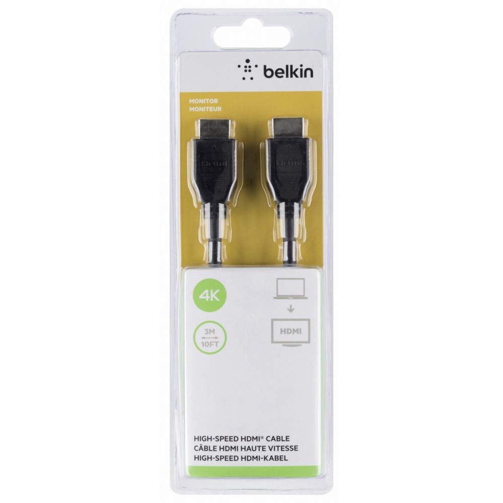 Belkin HDMI® Standard Audio Video Cable 4K/Ultra HD Compatible Standard HDMI cable 3 Meter Black