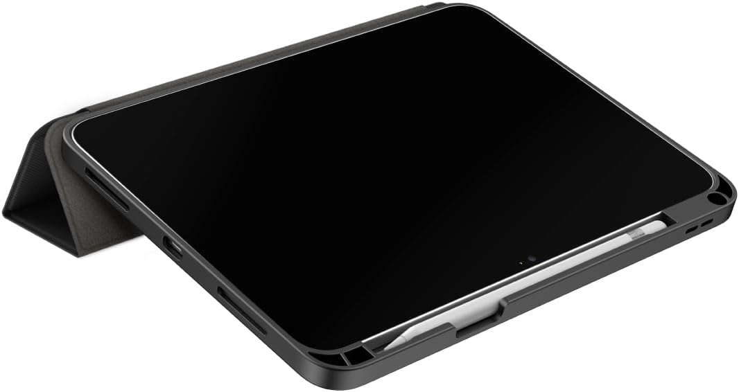 جراب Uniq Transforma لجهاز iPad الجيل العاشر (أسود داكن) 