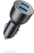 Anker PowerDrive III 2 Port 36W Alloy Car Charger - Black