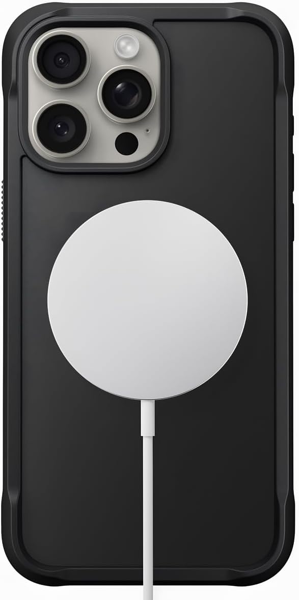 NOMAD iPhone 16 Pro Rugged Case - Black - iPhone 16 Pro Case with Magsafe Charging Compatible, Rugged Cover for Every Adventure - Tactical Cover
