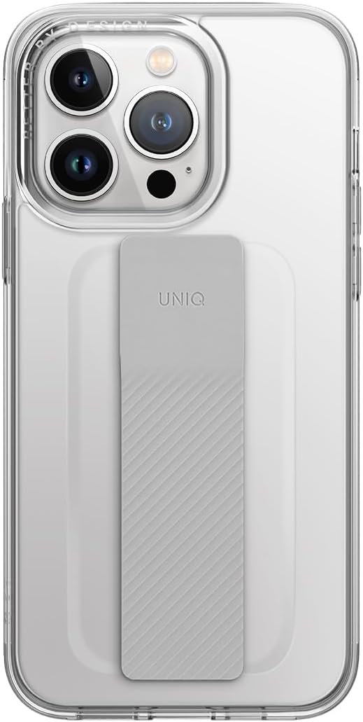 حامل UNIQ الهجين لهاتف iPhone 14 Pro Heldro Mount Series Lucent Clear