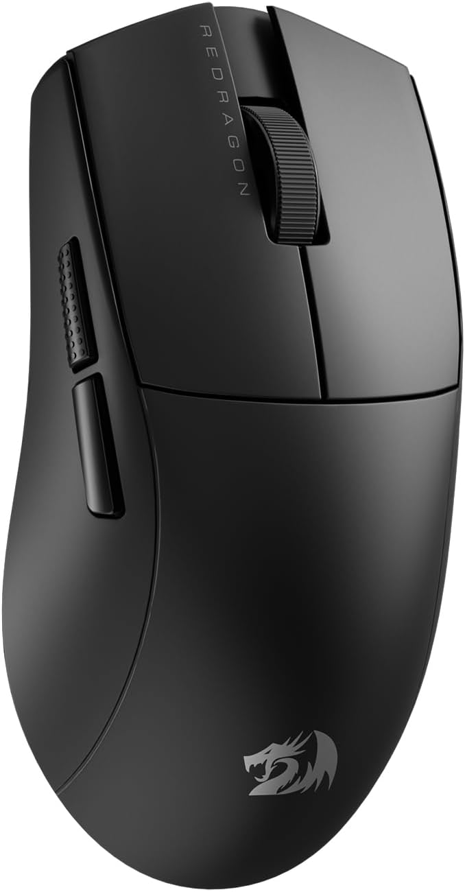 ماوس الألعاب Redragon K1NG PRO M916-PRO-1K بثلاثة أوضاع لاسلكية/سلكية - أسود