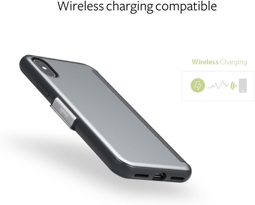 غطاء موشي ستيلث كوفر لهاتف آيفون X، مع حامل