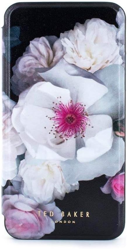 Ted Baker - Mirror Folio Case for iPhone X- NALIBISE - Chelsea Black