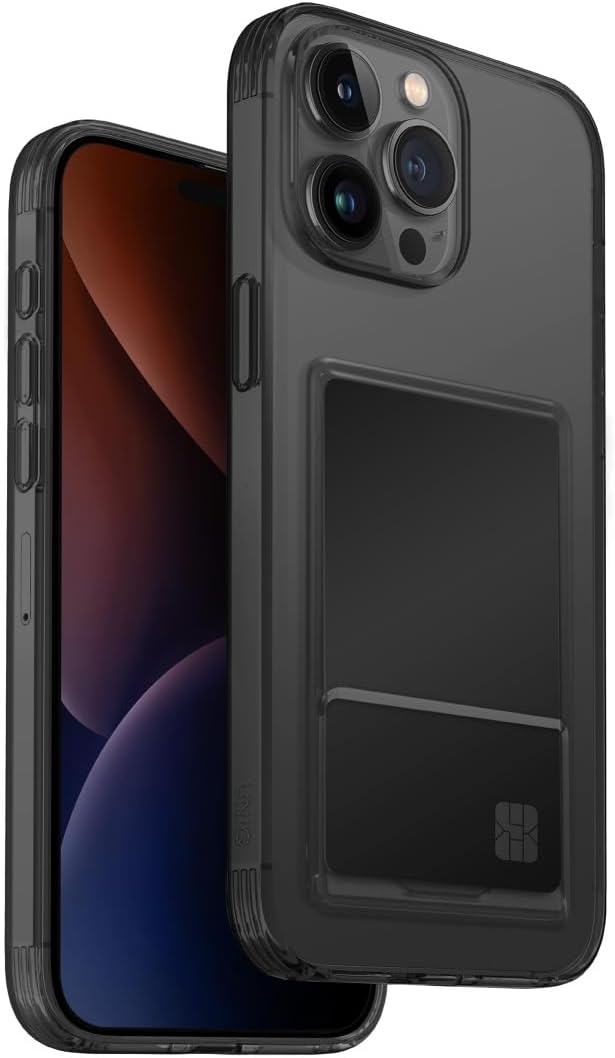 جراب هاتف UNIQ Air Fender ID متوافق مع iPhone 15 Pro Max (FrostSmoke)