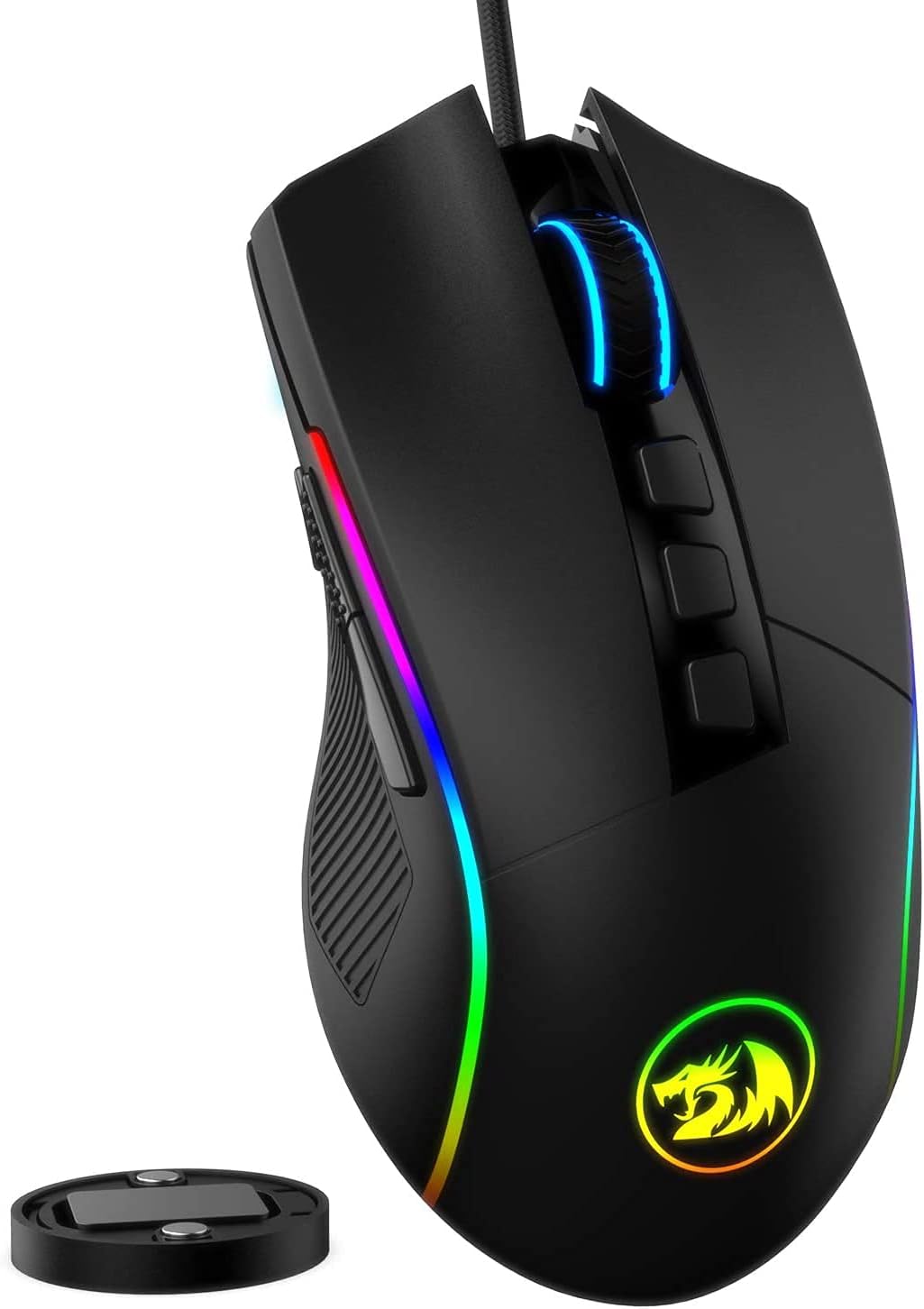 Redragon M721-PRO Lonewolf2 Wired RGB Gaming Mouse with 32,000 DPI and 10 Programmable Buttons