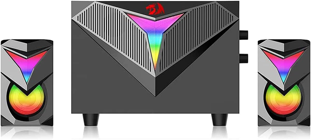 مكبر صوت Redragon GS700 Toccata RGB 2.1 ستيريو للألعاب مع مضخم صوت