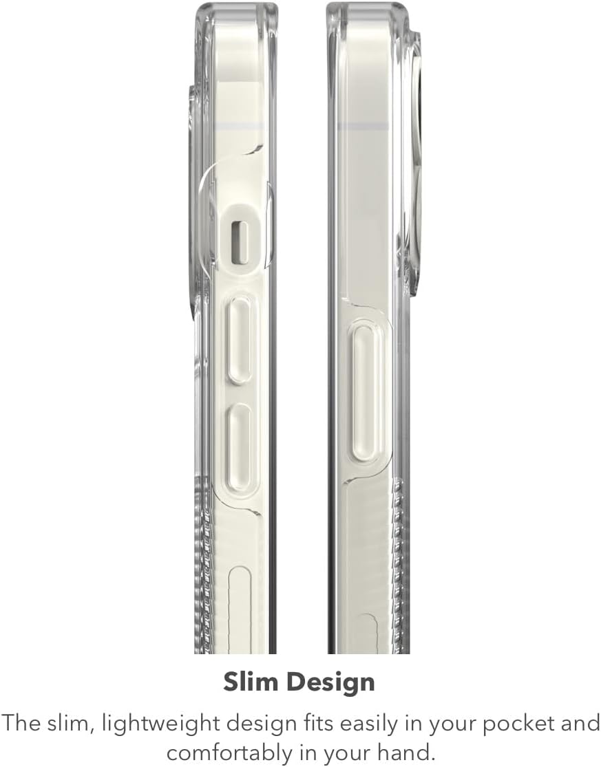 غطاء حماية صلب من سلسلة كريستال بالاس من زاج لجهاز آيفون 14 من آبل - شفاف 